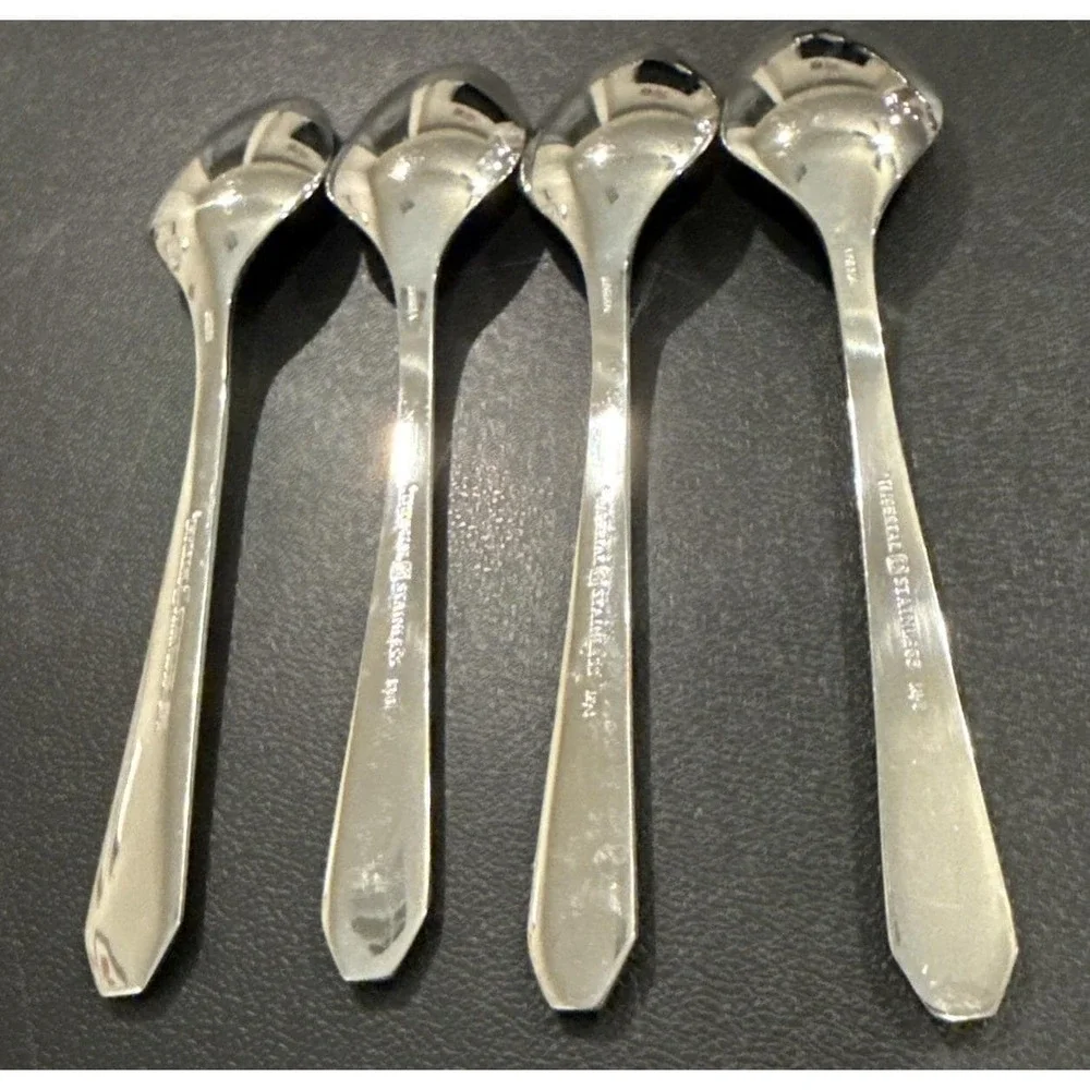Imperial International Status Korea Teaspoon Spoons Stainless Steel Set Of 4